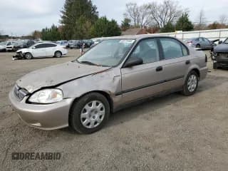 ✅ 2000 Honda Civic DX • VIN: 2HGEJ6520YH548623 • Lot: 92073455. Listed on Copart with 164,483 mi. Free auction sales archive from the USA and detailed vehicle history report at DreamBid. Image 1.