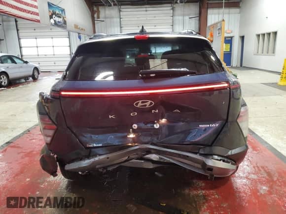 2024 Hyundai Kona Limited with VIN KM8HECA38RU053609, listed as a Copart auction lot 69324404 with 8,932 mi miles and Salvage title. Bid and sale history available at DreamBid. Image 6.