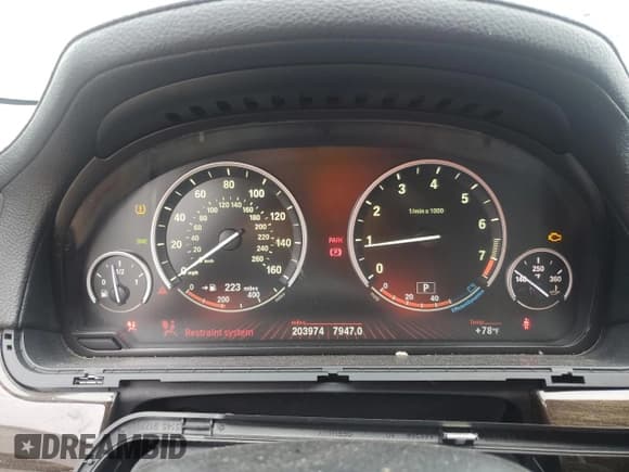 ✅ 2012 BMW 7 Series 740Li • VIN: WBAKB4C57CC575763 • Lot: 81895775. Listed on Copart with 203,974 mi. Free auction sales archive from the USA and detailed vehicle history report at DreamBid. Image 9.