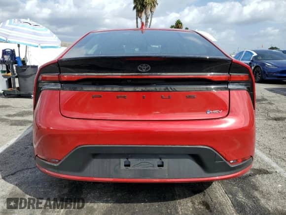 2025 Toyota Prius LE with VIN JTDACAAU9S3049749, listed as a Copart auction lot 86265035 with 2,899 mi miles and Salvage title. Bid and sale history available at DreamBid. Image 6.