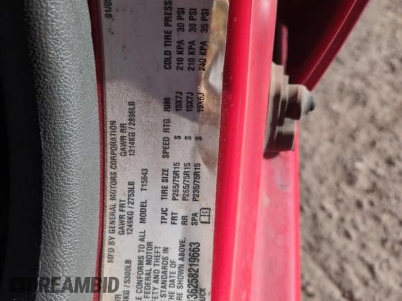 ✅ 2005 Chevrolet Colorado 1SF LS Z71 • VIN: 1GCDT136258219663 • Лот: 51091815. Опубликован ранее на Copart с пробегом 222 568 миль. Бесплатный доступ к архиву аукционных продаж из США и подробный отчёт об истории автомобиля на DreamBid. Изображение 12.