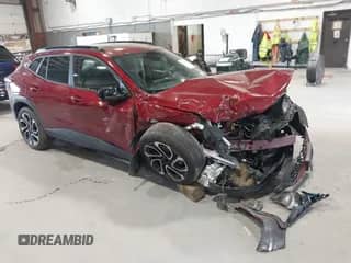 2024 Chevrolet Trax 2RS with VIN KL77LJE22RC099869, listed as a IAAI auction lot 43141765 with 17,678 mi miles and . Bid and sale history available at DreamBid. Image 1.