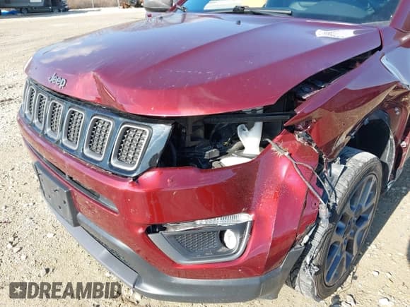 ✅ 2021 Jeep Compass 80th Anniversary • VIN: 3C4NJDEB4MT524958 • Lot: 43605578. Listed on IAAI with 85,129 mi. Free auction sales archive from the USA and detailed vehicle history report at DreamBid. Image 6.
