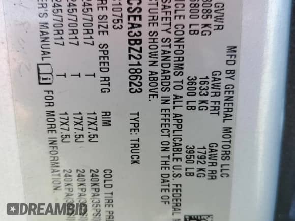 2011 Chevrolet Silverado 1500 LT z VIN 1GCRCSEA3BZ218623, wystawiony jako Copart lot #48430765 z przebiegiem 208 284 mil mil oraz Szkoda całkowita • Salvage title. Historia ofert i sprzedaży dostępna na DreamBid. Obrazek 12.