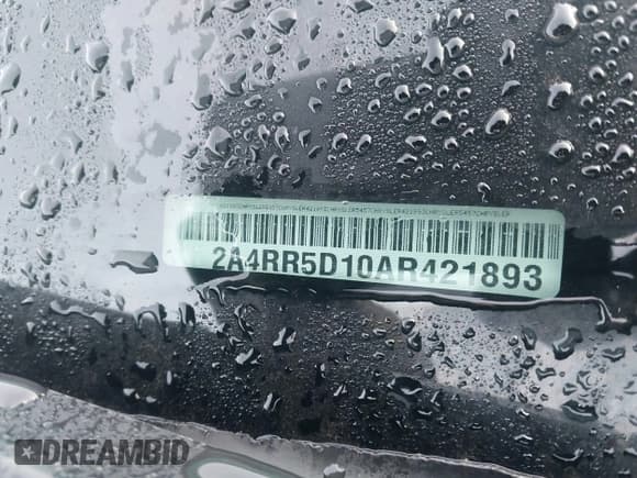 ✅ 2010 Chrysler Town & Country Touring • VIN: 2A4RR5D10AR421893 • Lot: 43745641. Listed on IAAI with 386,110 mi. Free auction sales archive from the USA and detailed vehicle history report at DreamBid. Image 9.