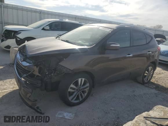 2014 Hyundai Tucson Limited with VIN KM8JU3AGXEU798167, listed as a Copart auction lot 91383875 with 168,758 mi miles and Clean title. Bid and sale history available at DreamBid. Image 1.