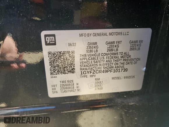 ✅ 2023 Cadillac XT4 FWD Premium Luxury • VIN: 1GYFZCR49PF101739 • Lot: 91093405. Listed on Copart with 81,294 mi. Free auction sales archive from the USA and detailed vehicle history report at DreamBid. Image 13.