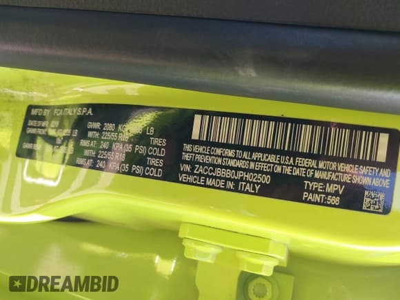 ✅ 2018 Jeep Renegade Latitude • VIN: ZACCJBBB0JPH02500 • Lot: 42431159. Wystawiony na IAAI z przebiegiem 64 506 mil. Bezpłatny archiwum sprzedaży aukcyjnych z USA i szczegółowy raport historii pojazdu na DreamBid. Zdjęcie 9.