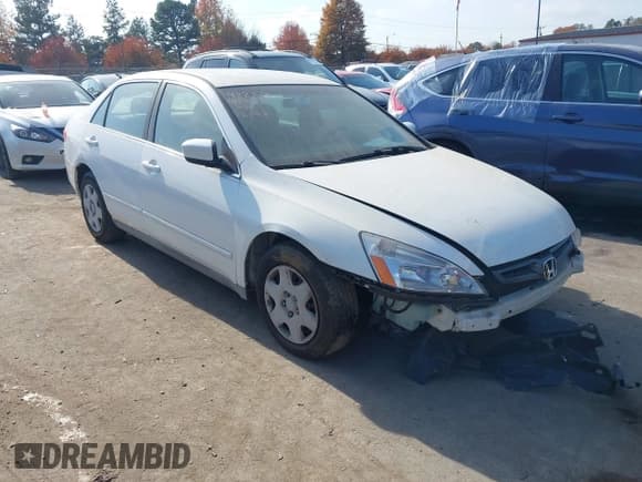 ✅ 2005 Honda Accord LX • VIN: 1HGCM56485A121418 • Lot: 43639032. Listed on IAAI with 198,489 mi. Free auction sales archive from the USA and detailed vehicle history report at DreamBid. Image 1.