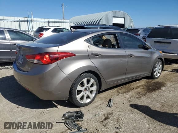 ✅ 2012 Hyundai Elantra Limited • VIN: 5NPDH4AE2CH105657 • Lot: 85883305. Listed on Copart with Not provided. Free auction sales archive from the USA and detailed vehicle history report at DreamBid. Image 3.