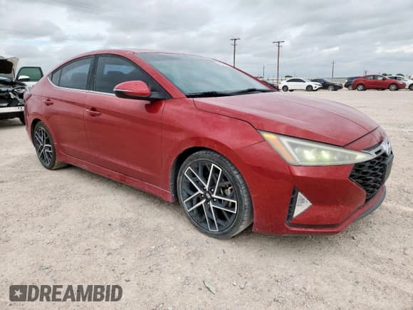 ✅ 2019 Hyundai Elantra Sport • VIN: KMHD04LB1KU842505 • Lot: 62017645. Listed on Copart with 85,890 mi. Free auction sales archive from the USA and detailed vehicle history report at DreamBid. Image 4.