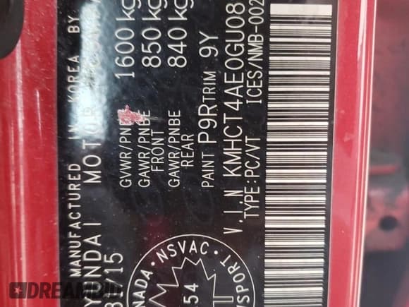 ✅ 2016 Hyundai Accent GL • VIN: KMHCT4AE0GU089606 • Лот: 78474704. Опубликован ранее на Copart с пробегом 135 960 миль. Бесплатный доступ к архиву аукционных продаж из США и подробный отчёт об истории автомобиля на DreamBid. Изображение 13.