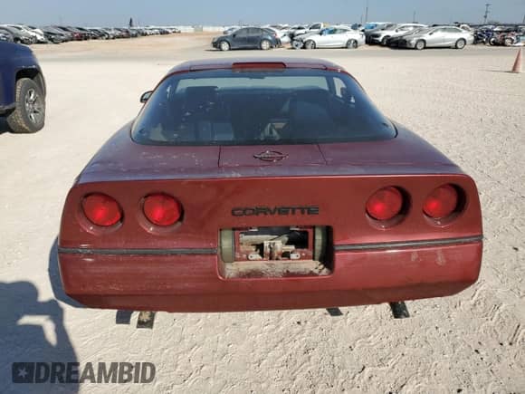 1986 Chevrolet Corvette with VIN 1G1YY0789G5118657, listed as a Copart auction lot 77743794 with 97,673 mi miles and Salvage title. Bid and sale history available at DreamBid. Image 6.