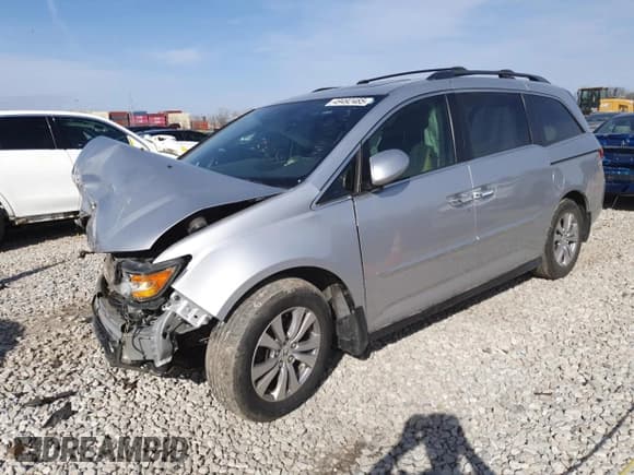 ✅ 2014 Honda Odyssey EX-L • VIN: 5FNRL5H6XEB012654 • Lot: 56383555. Listed on Copart with Not provided. Free auction sales archive from the USA and detailed vehicle history report at DreamBid. Image 1.