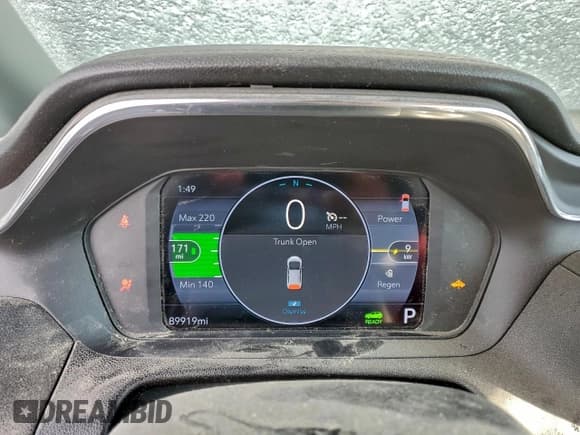 ✅ 2023 Chevrolet Bolt EV 1LT • VIN: 1G1FW6S08P4129348 • Lot: 90491715. Listed on Copart with 89,919 mi. Free auction sales archive from the USA and detailed vehicle history report at DreamBid. Image 9.