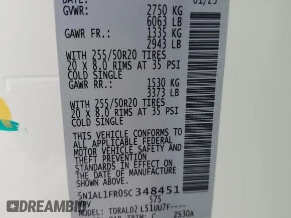 ✅ 2025 Infiniti QX60 • VIN: 5N1AL1FR0SC348451 • Lot: 86803965. Wystawiony na Copart z przebiegiem Nie podano. Bezpłatny archiwum sprzedaży aukcyjnych z USA i szczegółowy raport historii pojazdu na DreamBid. Zdjęcie 13.