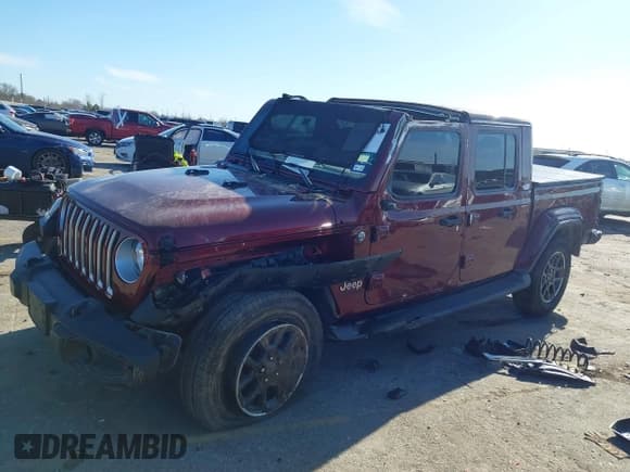 ✅ 2021 Jeep Gladiator Overland • VIN: 1C6HJTFGXML595781 • Лот: 41667696. Опубликован ранее на IAAI с пробегом 31 438 миль. Бесплатный доступ к архиву аукционных продаж из США и подробный отчёт об истории автомобиля на DreamBid. Изображение 2.
