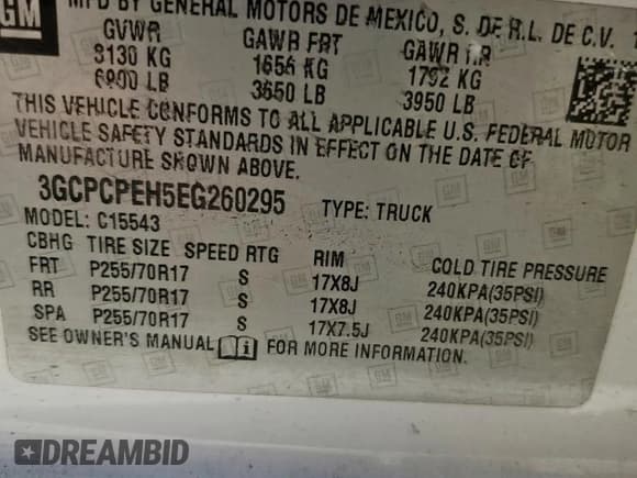 ✅ 2014 Chevrolet Silverado 1500 Work Truck • VIN: 3GCPCPEH5EG260295 • Лот: 66572155. Опубликован ранее на Copart с пробегом 173 473 миль. Бесплатный доступ к архиву аукционных продаж из США и подробный отчёт об истории автомобиля на DreamBid. Изображение 13.