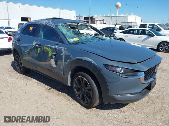 ✅ 2022 Mazda CX-30 S Carbon Edition • VIN: 3MVDMBCL3NM432723 • Lot: 43591586. Listed on IAAI with Not provided. Free auction sales archive from the USA and detailed vehicle history report at DreamBid. Image 1.