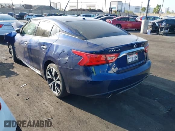 ✅ 2016 Nissan Maxima S • VIN: 1N4AA6AP0GC384361 • Lot: 42510736. Listed on IAAI with Not provided. Free auction sales archive from the USA and detailed vehicle history report at DreamBid. Image 3.