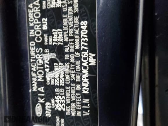 ✅ 2020 Kia Sportage LX • VIN: KNDPMCAC6L7737048 • Лот: 89490365. Опубликован ранее на Copart с пробегом 114 205 миль. Бесплатный доступ к архиву аукционных продаж из США и подробный отчёт об истории автомобиля на DreamBid. Изображение 14.