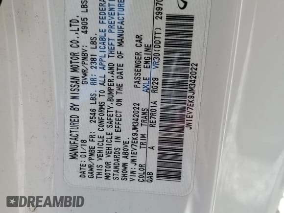 ✅ 2018 Infiniti Q60 Sport • VIN: JN1EV7EK9JM342022 • Лот: 60686985. Опубликован ранее на Copart с пробегом 77 498 миль. Бесплатный доступ к архиву аукционных продаж из США и подробный отчёт об истории автомобиля на DreamBid. Изображение 12.