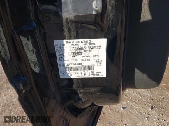 ✅ 2005 Ford F-150 XLT • VIN: 1FTPX14595NA50430 • Lot: 43304153. Listed on IAAI with Not provided. Free auction sales archive from the USA and detailed vehicle history report at DreamBid. Image 9.