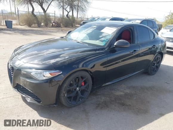 ✅ 2021 Alfa Romeo Giulia Ti Sport • VIN: ZARFAMBN8M7645229 • Lot: 41950202. Listed on IAAI with Not provided. Free auction sales archive from the USA and detailed vehicle history report at DreamBid. Image 2.