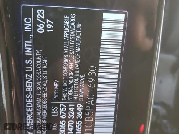 ✅ 2023 Mercedes-Benz EQE 350 • VIN: 4JGGM1CB5PA016930 • Lot: 41049674. Wystawiony na Copart z przebiegiem Nie podano. Bezpłatny archiwum sprzedaży aukcyjnych z USA i szczegółowy raport historii pojazdu na DreamBid. Zdjęcie 13.