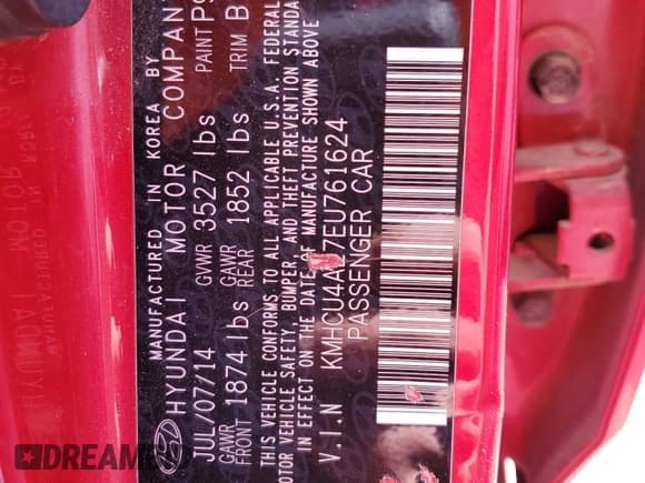 ✅ 2014 Hyundai Accent GLS • VIN: KMHCU4AE7EU761624 • Лот: 72224034. Опубликован ранее на Copart с пробегом 106 342 миль. Бесплатный доступ к архиву аукционных продаж из США и подробный отчёт об истории автомобиля на DreamBid. Изображение 12.