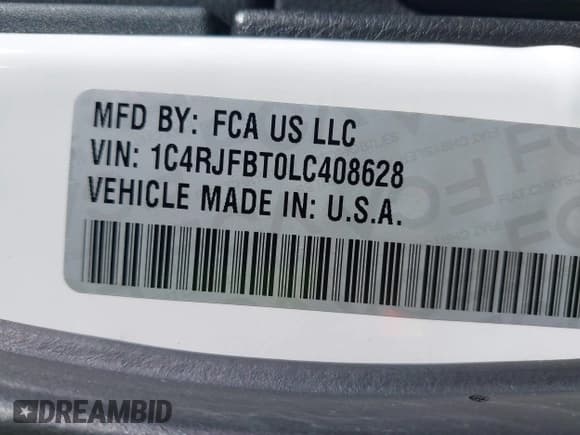 ✅ 2020 Jeep Grand Cherokee Limited X • VIN: 1C4RJFBT0LC408628 • Лот: 41632158. Опубликован ранее на IAAI с пробегом 48 058 миль. Бесплатный доступ к архиву аукционных продаж из США и подробный отчёт об истории автомобиля на DreamBid. Изображение 9.