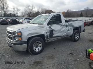 ✅ 2015 Chevrolet Silverado 1500 Work Truck • VIN: 1GCNKPEC4FZ241902 • Лот: 80620464. Опубликован ранее на Copart с пробегом 54 000 миль. Бесплатный доступ к архиву аукционных продаж из США и подробный отчёт об истории автомобиля на DreamBid. Изображение 1.
