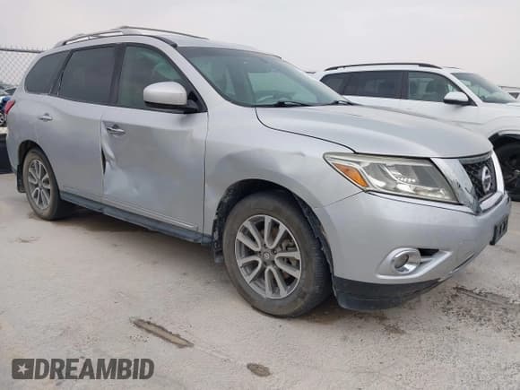 ✅ 2014 Nissan Pathfinder SV • VIN: 5N1AR2MN2EC698964 • Lot: 43740080. Listed on IAAI with 218,118 mi. Free auction sales archive from the USA and detailed vehicle history report at DreamBid. Image 1.