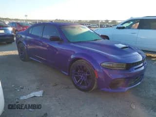 ✅ 2023 Dodge Charger Scat Pack Widebody • VIN: 2C3CDXGJ3PH624989 • Lot: 43398270. Listed on IAAI with 42,494 mi. Free auction sales archive from the USA and detailed vehicle history report at DreamBid. Image 1.