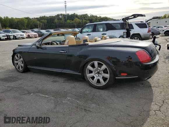 ✅ 2007 Bentley Continental GT • VIN: SCBDR33W37C045423 • Lot: 85575085. Listed on Copart with Not provided. Free auction sales archive from the USA and detailed vehicle history report at DreamBid. Image 2.
