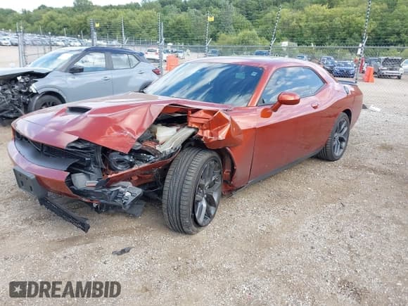 ✅ 2022 Dodge Challenger GT • VIN: 2C3CDZJG9NH164498 • Lot: 43154784. Listed on IAAI with 24,727 mi. Free auction sales archive from the USA and detailed vehicle history report at DreamBid. Image 2.