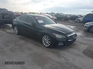 ✅ 2014 Infiniti Q50 Hybrid Premium • VIN: JN1AV7AP1EM690712 • Lot: 40408267. Wystawiony na IAAI z przebiegiem 165 611 mil. Bezpłatny archiwum sprzedaży aukcyjnych z USA i szczegółowy raport historii pojazdu na DreamBid. Zdjęcie 1.