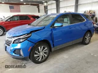 2024 Chevrolet Equinox LT with VIN 3GNAXUEG0RL120675, listed as a Copart auction lot 70663215 with 9,144 mi miles and Salvage title. Bid and sale history available at DreamBid. Image 1.