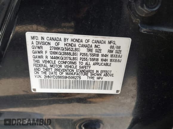 ✅ 2009 Acura MDX Technology • VIN: 2HNYD28659H506275 • Лот: 43079463. Опубликован ранее на IAAI с пробегом 221 878 миль. Бесплатный доступ к архиву аукционных продаж из США и подробный отчёт об истории автомобиля на DreamBid. Изображение 9.