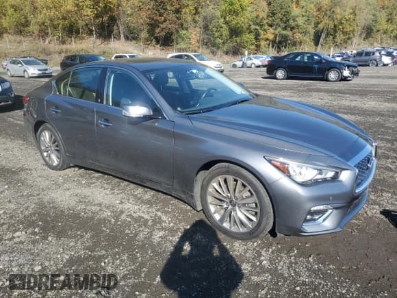 ✅ 2021 Infiniti Q50 Luxe • VIN: JN1EV7BR4MM755083 • Lot: 82506425. Wystawiony na Copart z przebiegiem 45 273 mil. Bezpłatny archiwum sprzedaży aukcyjnych z USA i szczegółowy raport historii pojazdu na DreamBid. Zdjęcie 4.