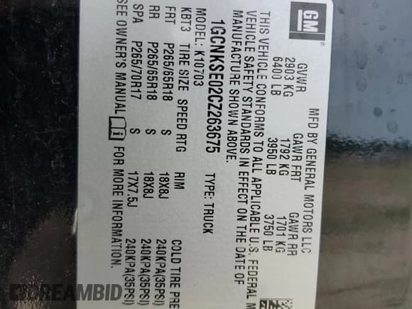 ✅ 2012 Chevrolet Silverado 1500 LT • VIN: 1GCNKSE02CZ263675 • Lot: 55972815. Listed on Copart with 178,454 mi. Free auction sales archive from the USA and detailed vehicle history report at DreamBid. Image 12.