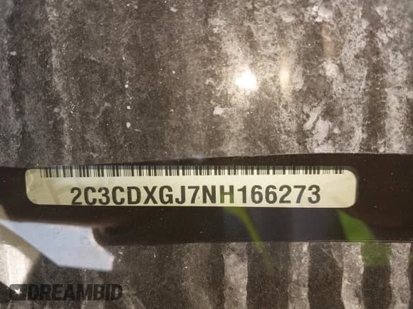 ✅ 2022 Dodge Charger Scat Pack • VIN: 2C3CDXGJ7NH166273 • Lot: 43039721. Listed on IAAI with 52,601 mi. Free auction sales archive from the USA and detailed vehicle history report at DreamBid. Image 9.