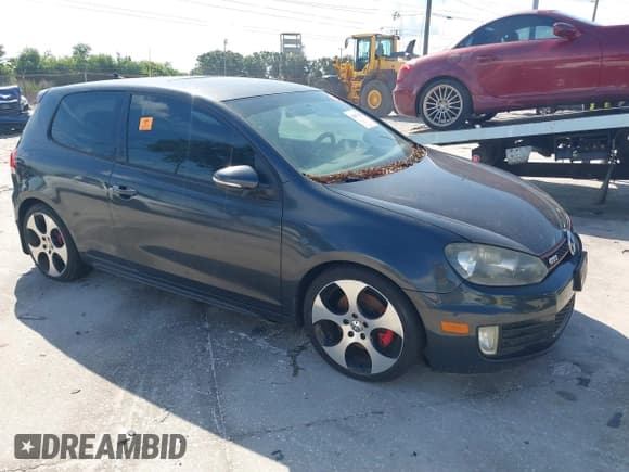 ✅ 2010 Volkswagen Golf GTI • VIN: WVWEV7AJ4AW394267 • Lot: 42617187. Listed on IAAI with Not provided. Free auction sales archive from the USA and detailed vehicle history report at DreamBid. Image 1.
