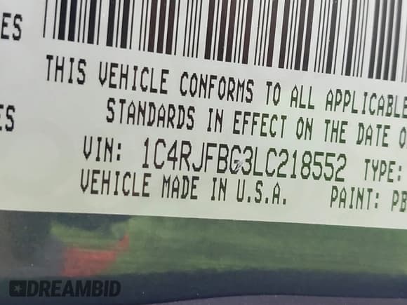 ✅ 2020 Jeep Grand Cherokee Limited • VIN: 1C4RJFBG3LC218552 • Лот: 43680144. Опубликован ранее на IAAI с пробегом 132 464 миль. Бесплатный доступ к архиву аукционных продаж из США и подробный отчёт об истории автомобиля на DreamBid. Изображение 9.
