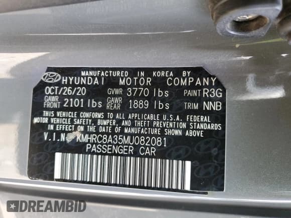 ✅ 2021 Hyundai Venue SEL • VIN: KMHRC8A35MU082081 • Lot: 41400485. Wystawiony na Copart z przebiegiem 110 163 mil. Bezpłatny archiwum sprzedaży aukcyjnych z USA i szczegółowy raport historii pojazdu na DreamBid. Zdjęcie 15.