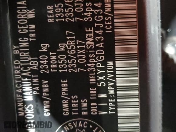 ✅ 2018 Kia Sorento LX • VIN: 5XYPGDA34JG345098 • Lot: 93755215. Wystawiony na Copart z przebiegiem 168 719 mil. Bezpłatny archiwum sprzedaży aukcyjnych z USA i szczegółowy raport historii pojazdu na DreamBid. Zdjęcie 12.