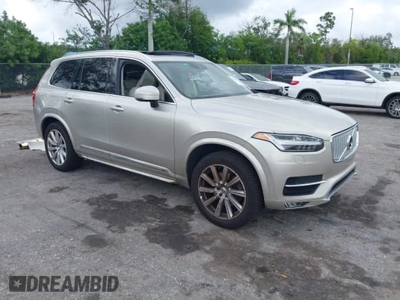 ✅ 2016 Volvo XC90 T6 Inscription • VIN: YV4A22PL0G1094988 • Lot: 43365812. Listed on IAAI with 49,562 mi. Free auction sales archive from the USA and detailed vehicle history report at DreamBid. Image 1.