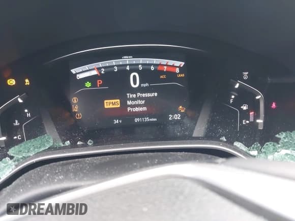 ✅ 2019 Honda CR-V Touring • VIN: 2HKRW2H99KH602129 • Lot: 43855817. Listed on IAAI with 91,135 mi. Free auction sales archive from the USA and detailed vehicle history report at DreamBid. Image 7.