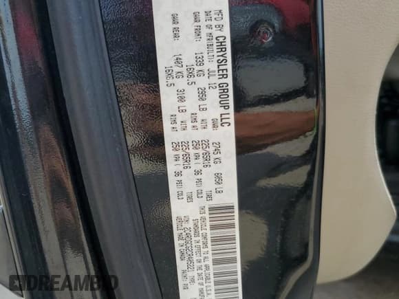 ✅ 2012 Dodge Grand Caravan SXT • VIN: 2C4RDGCG2CR405221 • Lot: 81426095. Wystawiony na Copart z przebiegiem 213 206 mil. Bezpłatny archiwum sprzedaży aukcyjnych z USA i szczegółowy raport historii pojazdu na DreamBid. Zdjęcie 13.