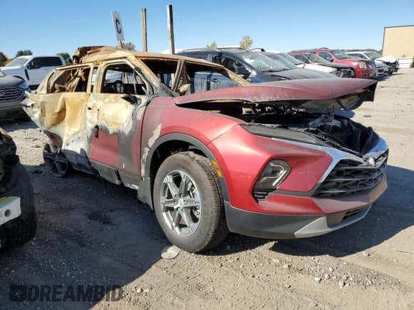 ✅ 2024 Chevrolet Blazer LT • VIN: 3GNKBJRS2RS167230 • Lot: 69999834. Listed on Copart with Not provided. Free auction sales archive from the USA and detailed vehicle history report at DreamBid. Image 4.